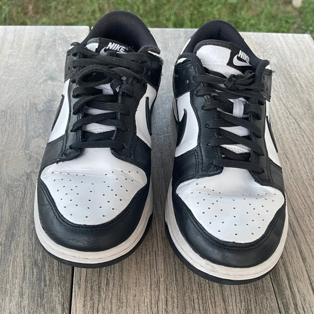 Nike‎ Dunk Low Panda Shoes Women Size 8.5 Black White Sneakers DD1503-101 Retro